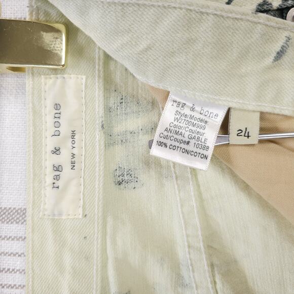 Rag & Bone‎ Jeans Womens Paint Splatter Ankle Punk Rock Artsy Chaotic Acid Wash - Picture 5 of 11